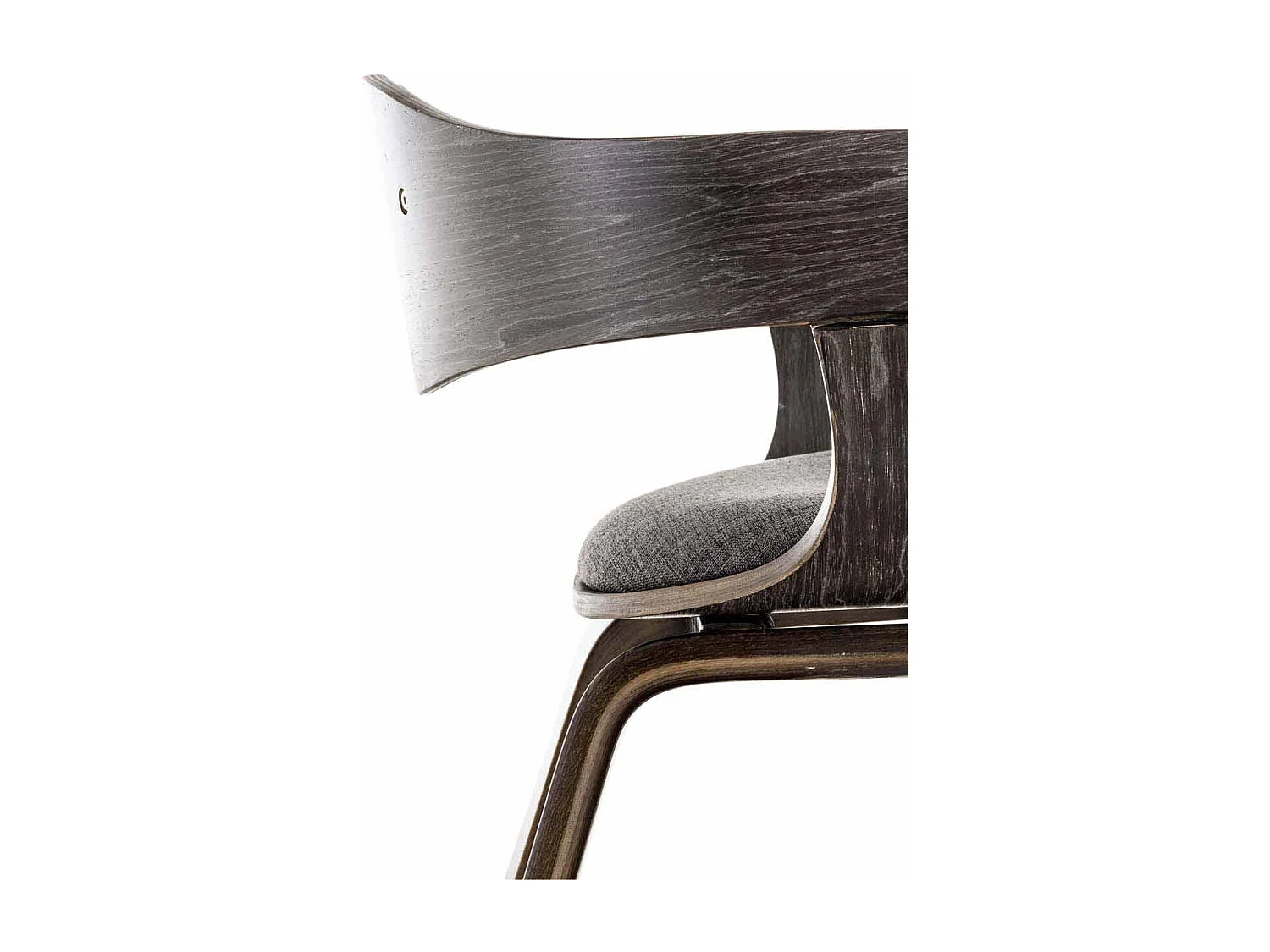 chaises avec accoudoirs - Tissu - Gris / Gris clair - Kingston