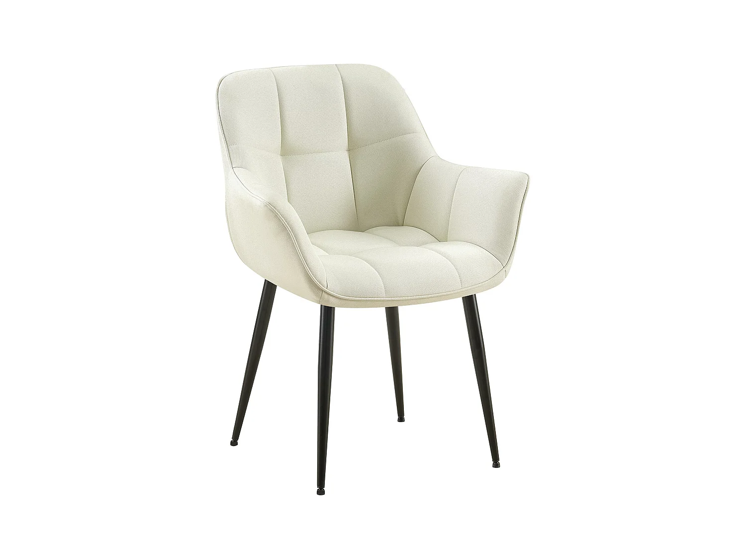 chaises avec accoudoirs - Tissu - Crème - Roseville