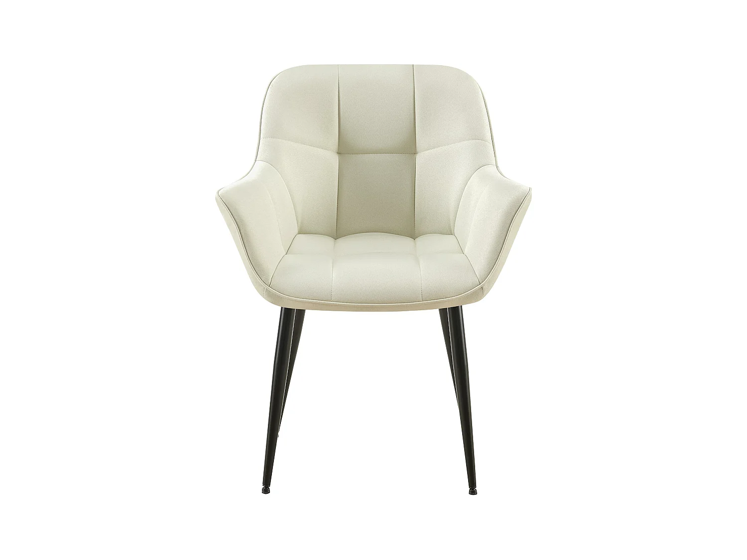 Stoel met armleuningen - Stof - creme - Roseville