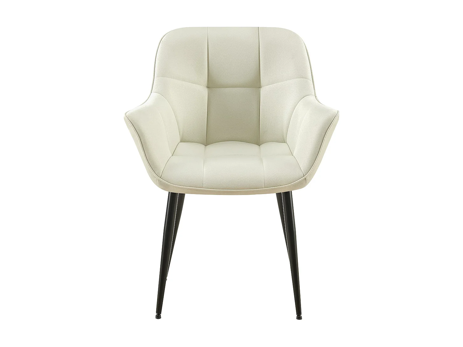 chaises avec accoudoirs - Tissu - Crème - Roseville