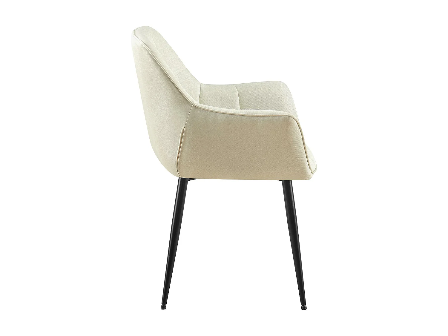 chaises avec accoudoirs - Tissu - Crème - Roseville