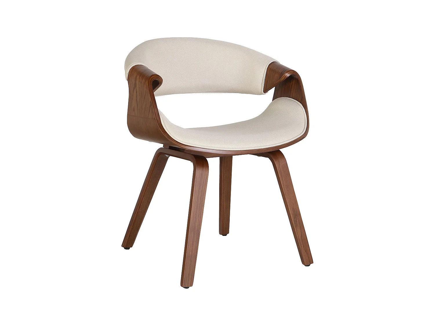 chaise salle à manger - Tissu - Crème - Foley