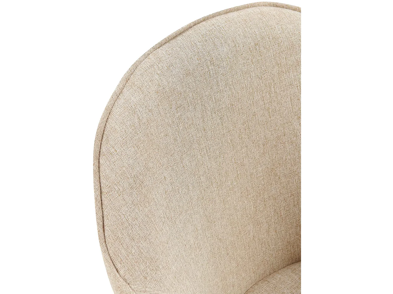 chaises avec accoudoirs - Tissu & Antique clair - Taupe - Boise