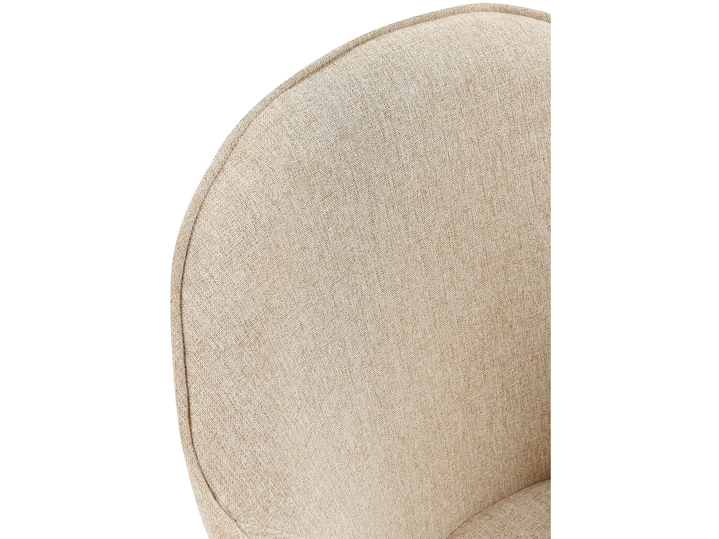 chaises avec accoudoirs - Tissu & Antique clair - Taupe - Boise