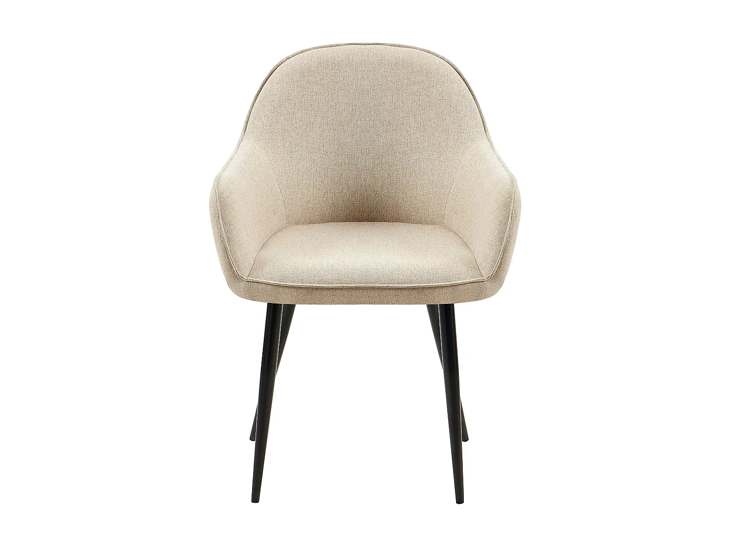 chaises avec accoudoirs - Tissu & Antique clair - Taupe - Boise