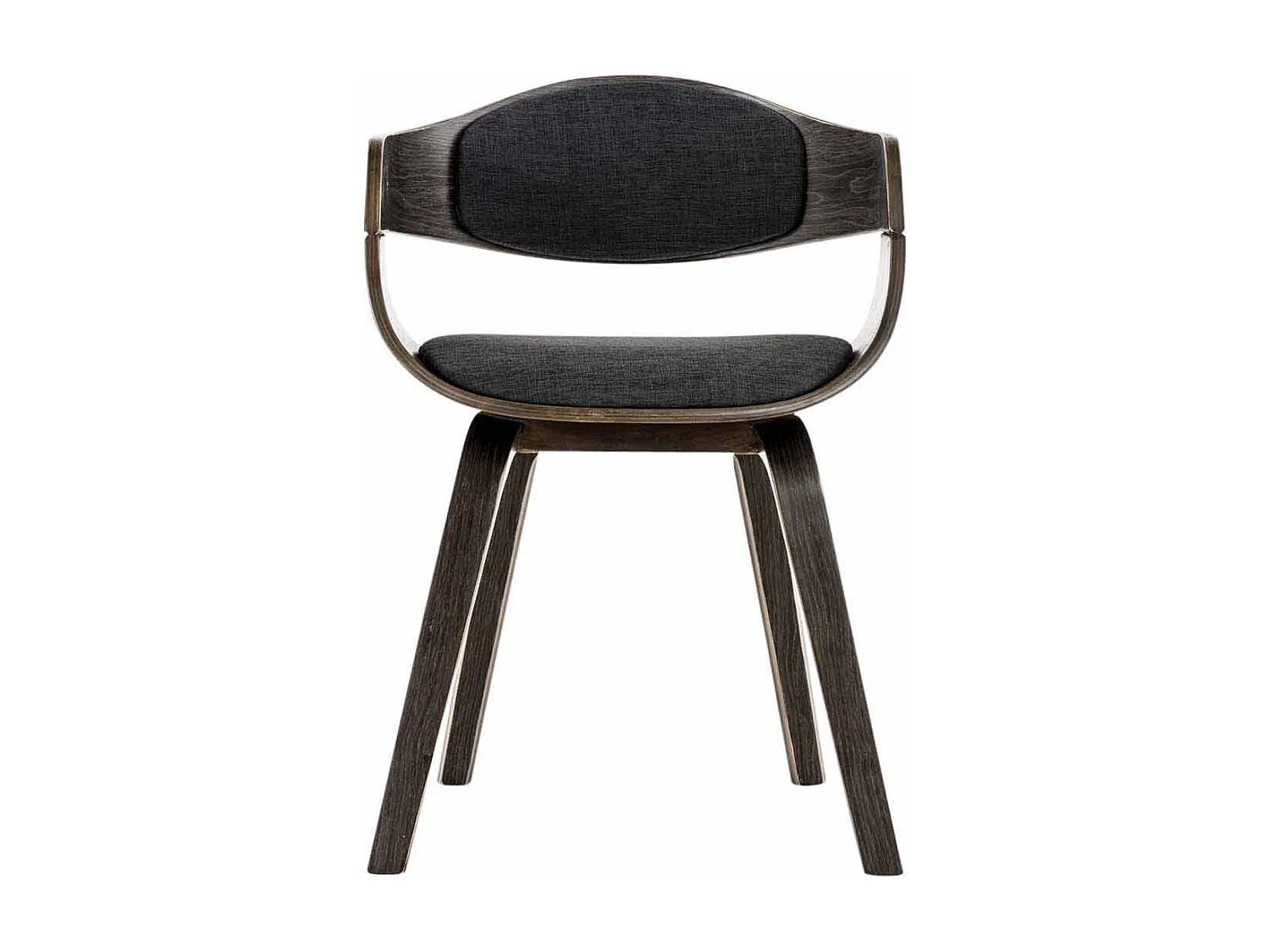 chaises avec accoudoirs - Tissu - Gris / Gris foncé - Kingston