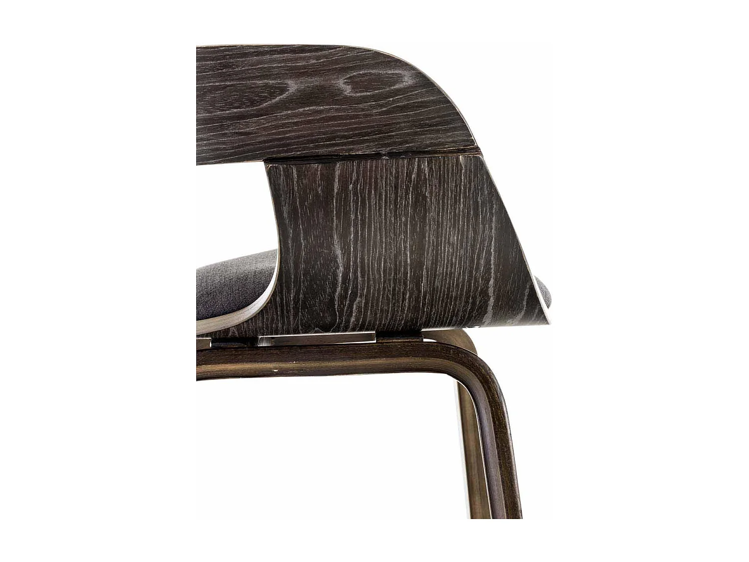 chaises avec accoudoirs - Tissu - Gris / Gris foncé - Kingston