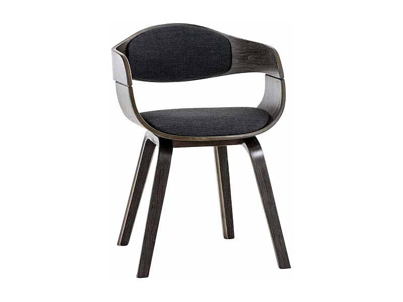 chaises avec accoudoirs - Tissu - Gris / Gris foncé - Kingston