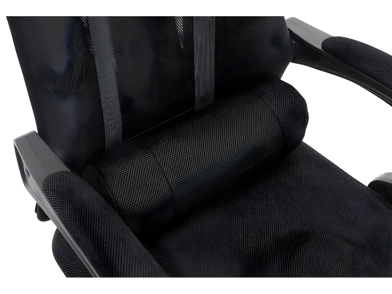 Chaise de bureau - Similicuir & Métal chromé - Noir - Fellow