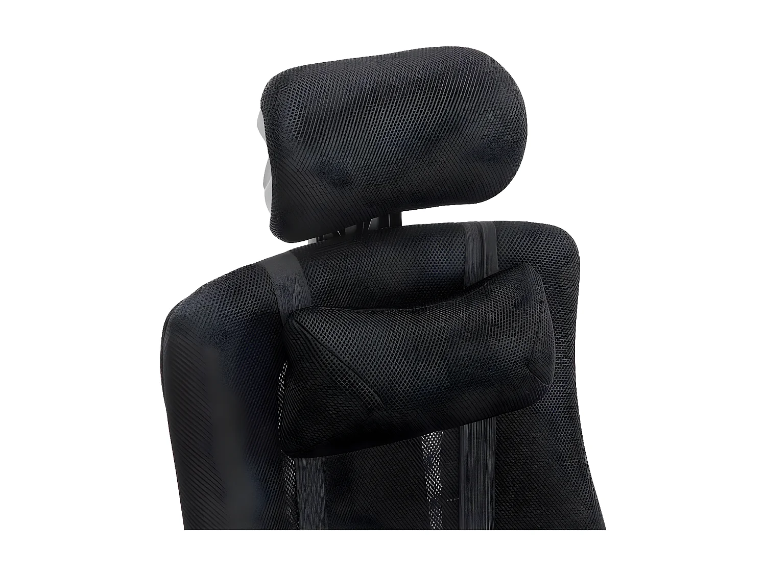 Chaise de bureau - Similicuir & Métal chromé - Noir - Fellow