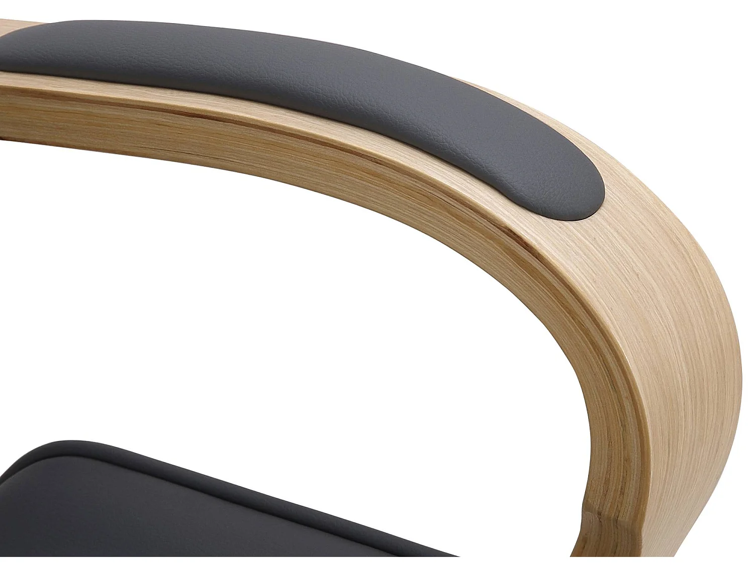 Chaise de bureau - Similicuir - Nature / Gris - Dayton