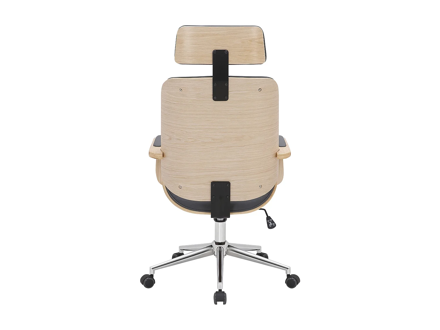 Chaise de bureau - Similicuir - Nature / Gris - Dayton