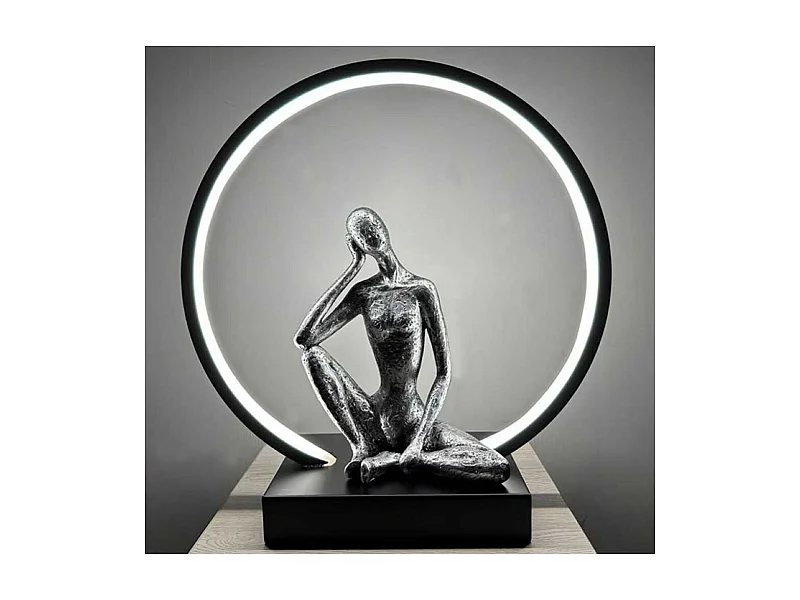 Lampe LED Sculpture Femme Pensive Collection INTERIOR