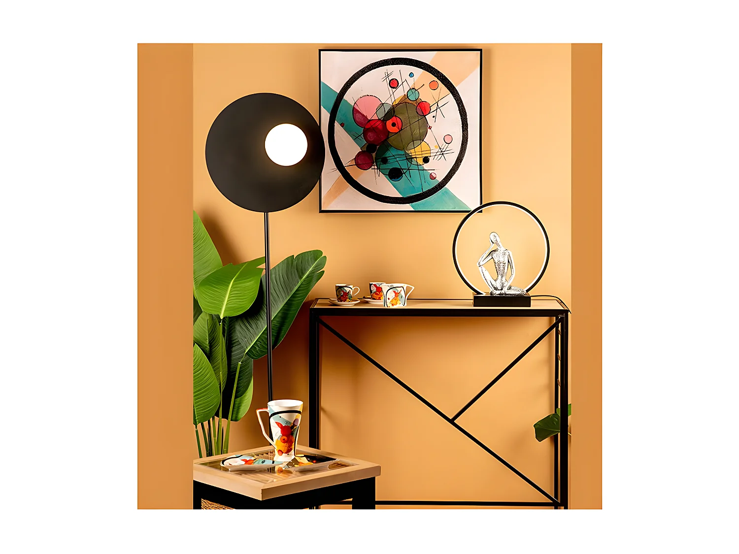 Lampe LED Sculpture Femme Pensive Collection INTERIOR