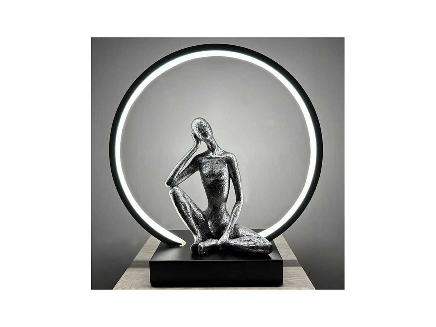 Lampe LED Sculpture Femme Pensive Collection INTERIOR