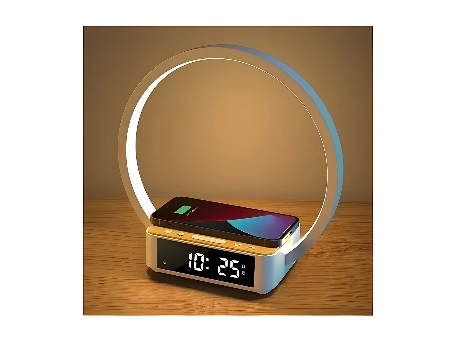 Lampe LED-Réveil et station de charge ARSOWAKE