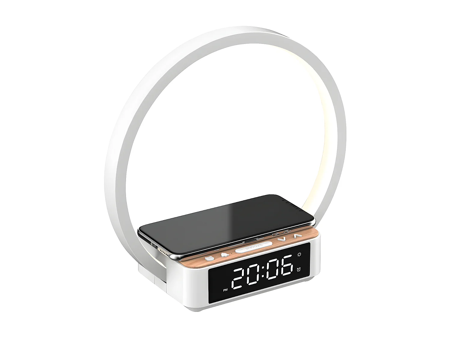 Lampe LED-Réveil et station de charge ARSOWAKE