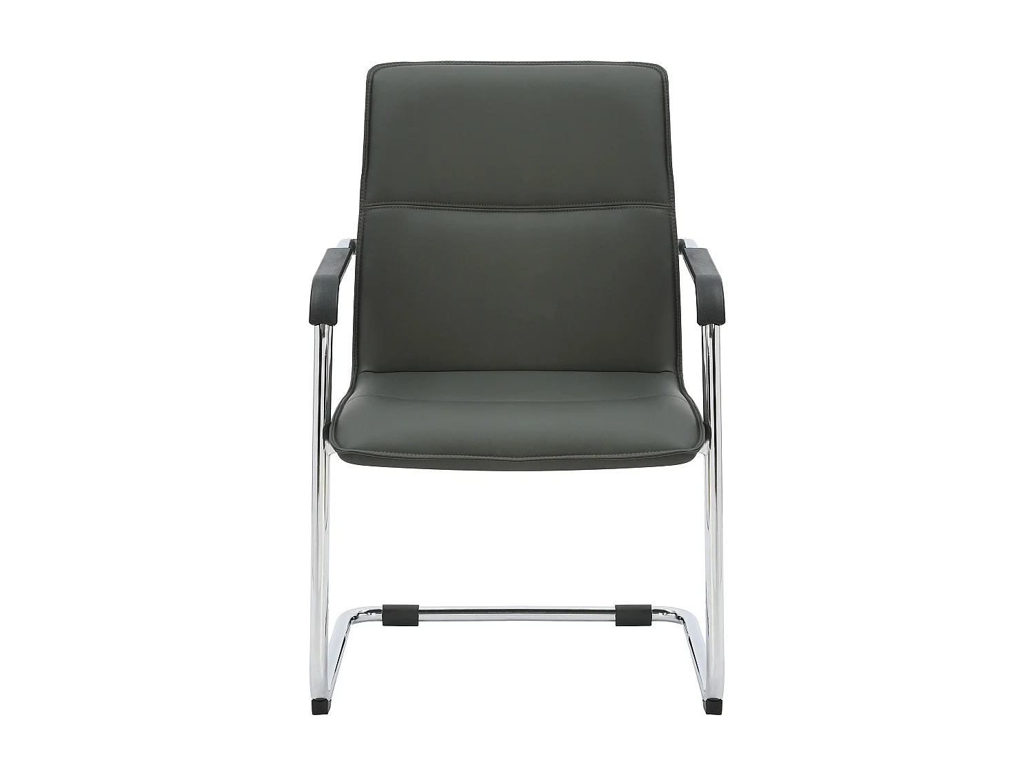 Lot de 2  chaises oscillantes - Similicuir & Nature - Gris - Seattle