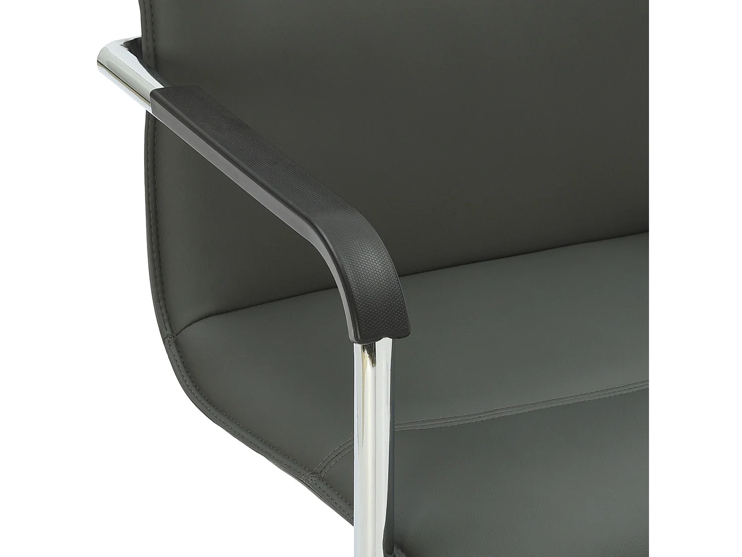 Lot de 2  chaises oscillantes - Similicuir & Nature - Gris - Seattle