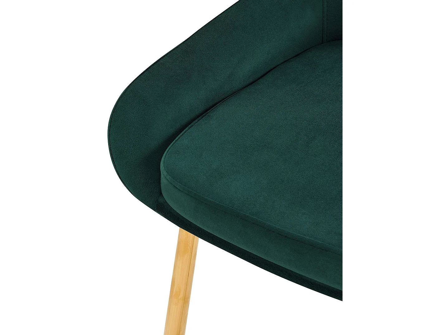 chaise salle à manger - Velours - Vert - Elmira