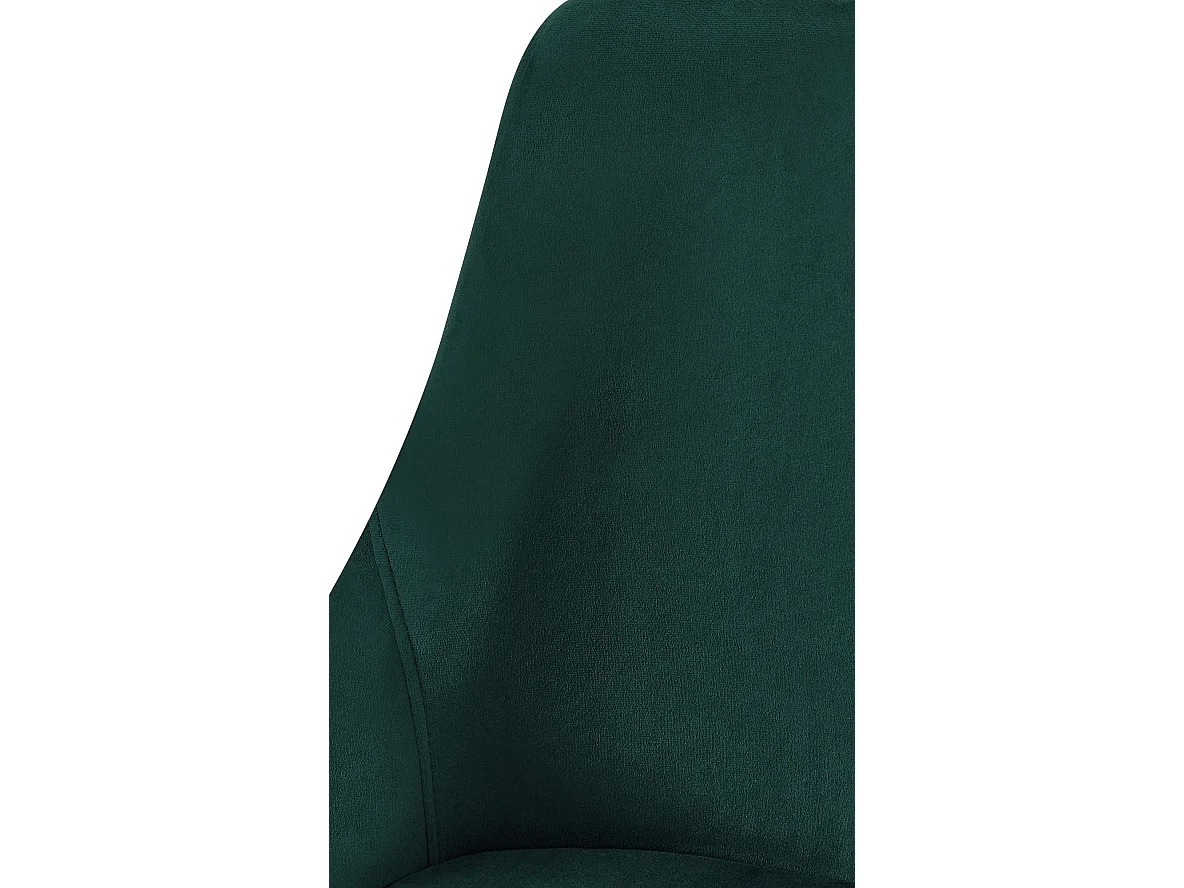 chaise salle à manger - Velours - Vert - Elmira