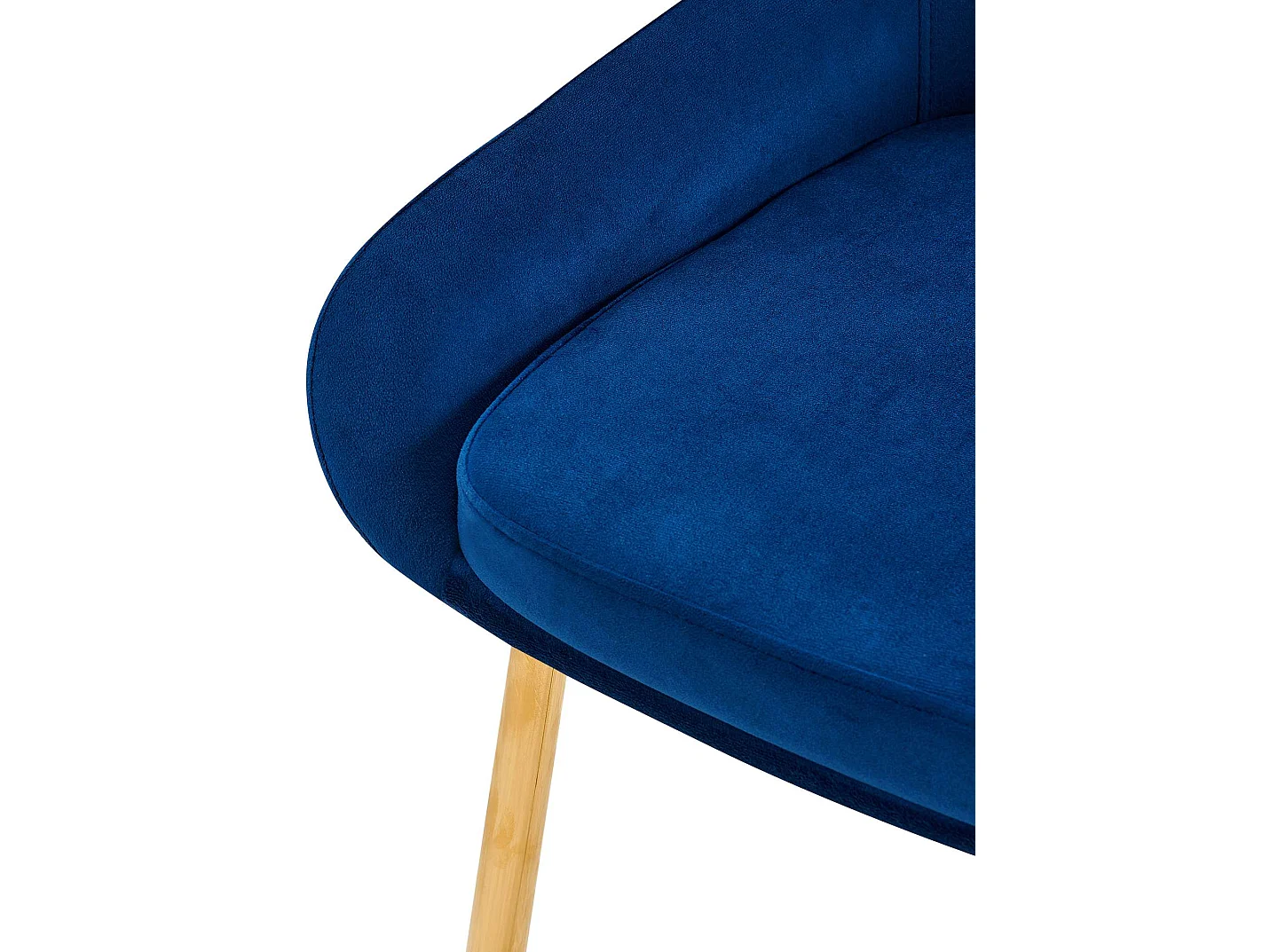 chaise salle à manger - Velours - Bleu foncé - Elmira