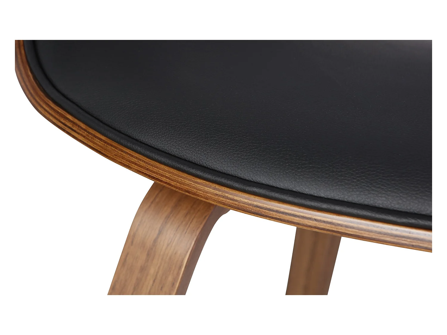 chaise salle à manger - Similicuir - Noir - Foley