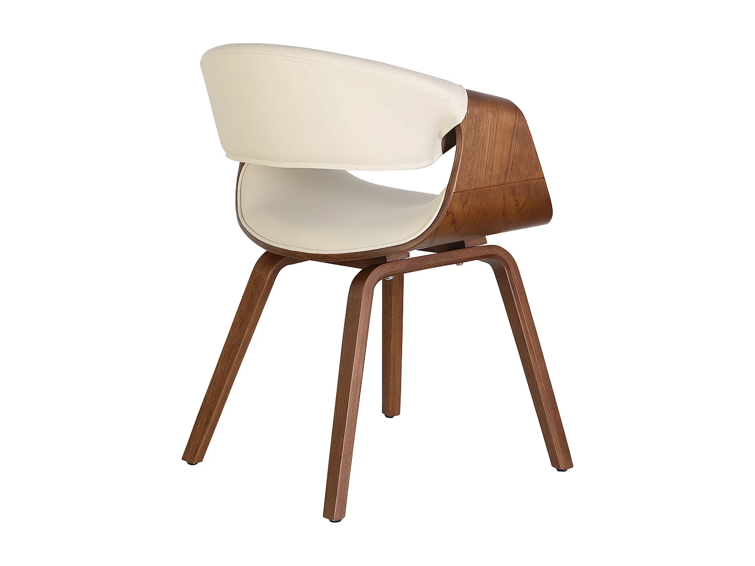 chaise salle à manger - Similicuir - Crème - Foley