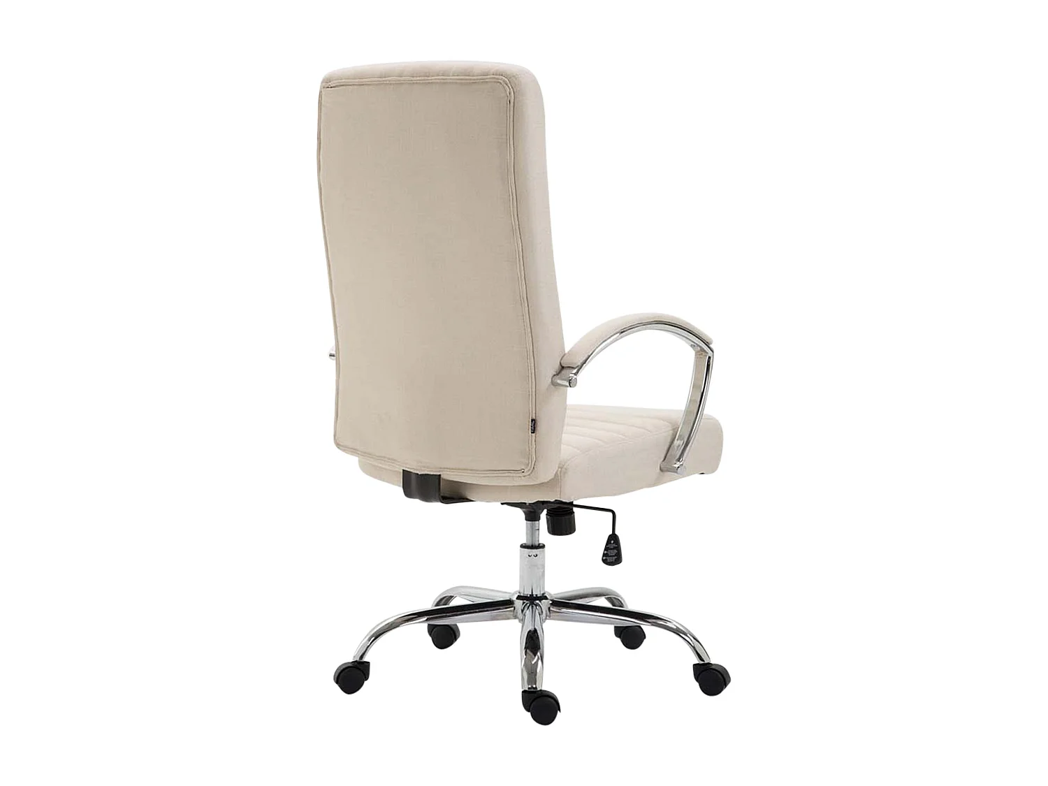 Chaise de bureau - Tissu & Cappuccino - Crème - Valais