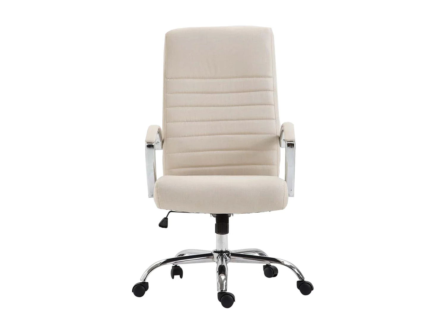 Chaise de bureau - Tissu & Cappuccino - Crème - Valais