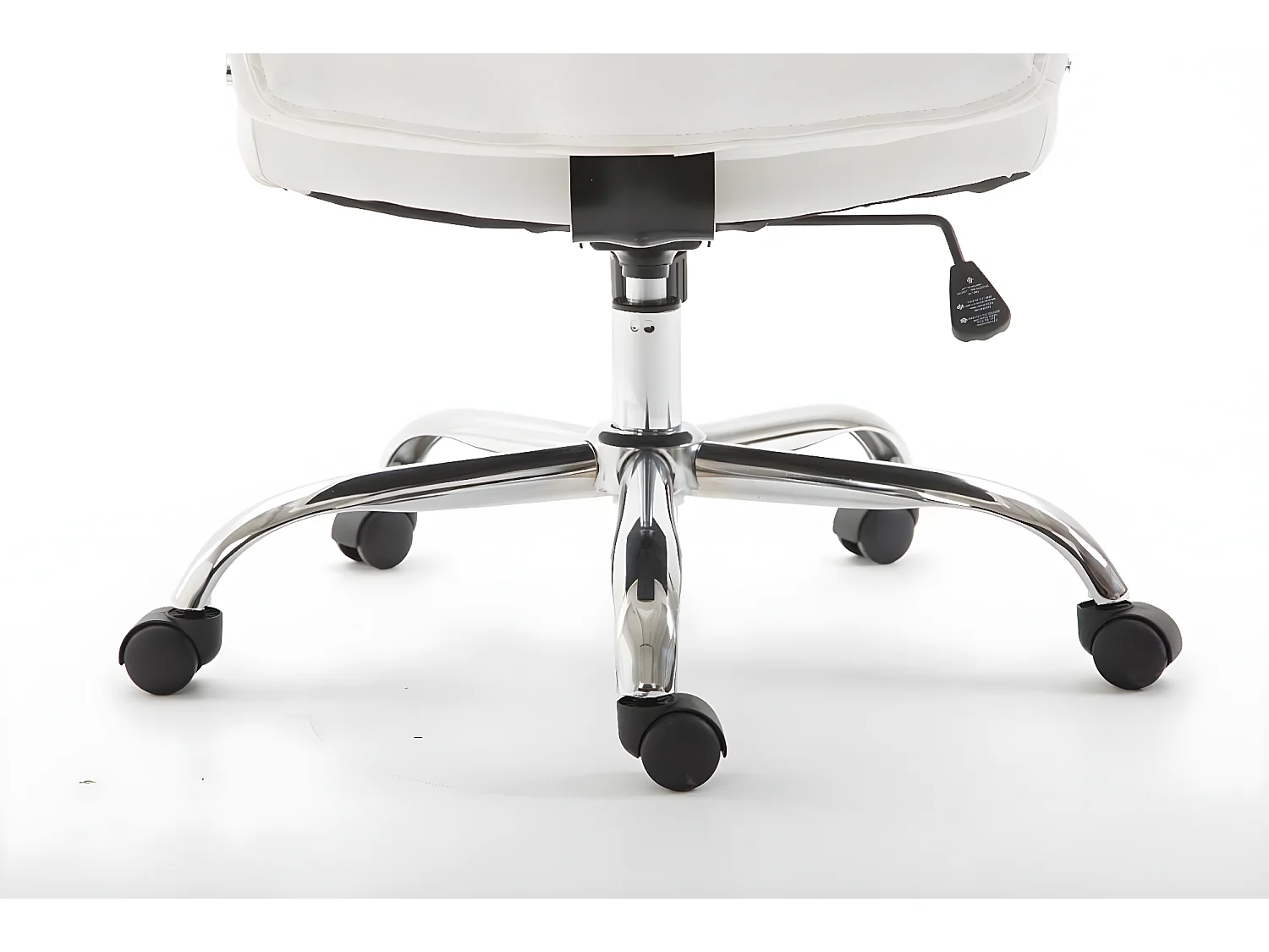 Chaise de bureau - Similicuir & Métal chromé - Blanc - XL Vaud