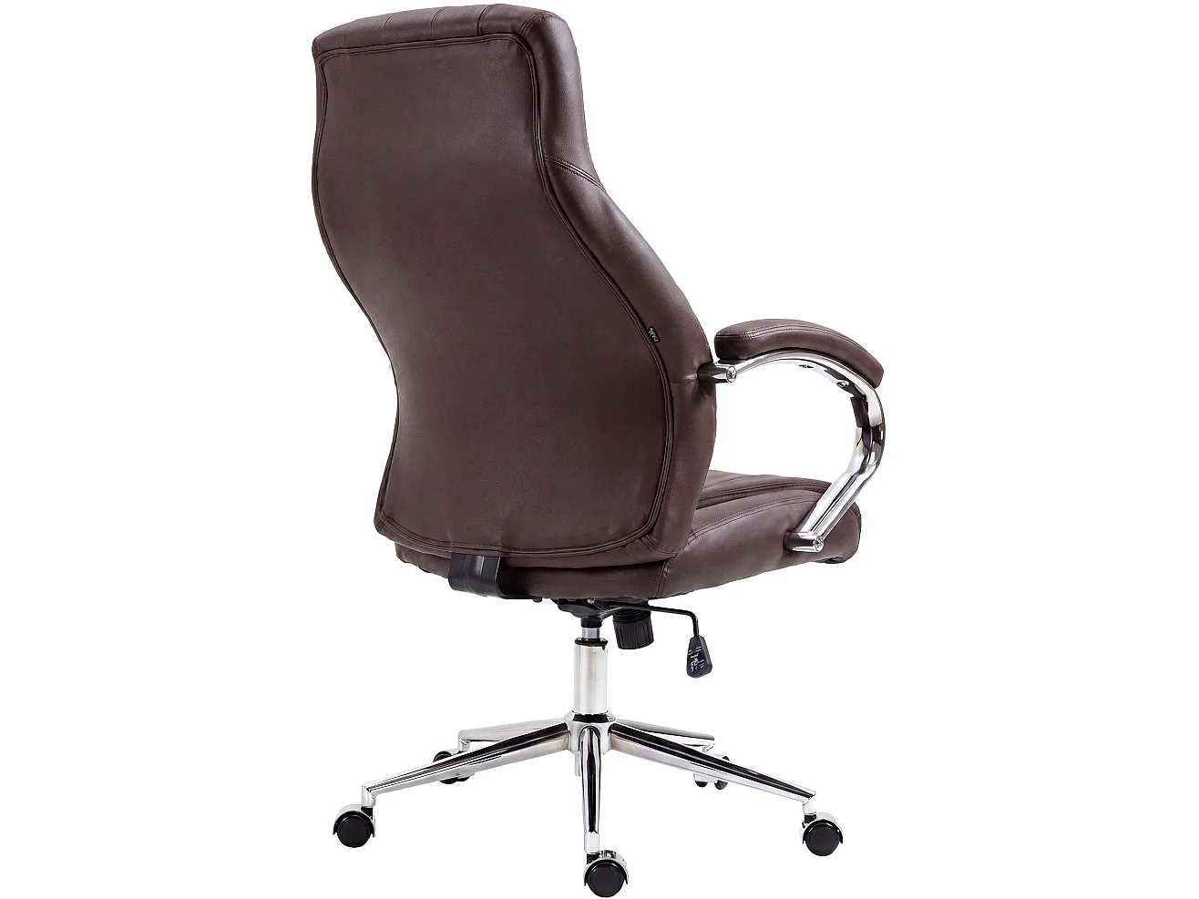 Chaise de bureau - Véritable cuir & Nature - Marron - Wigan