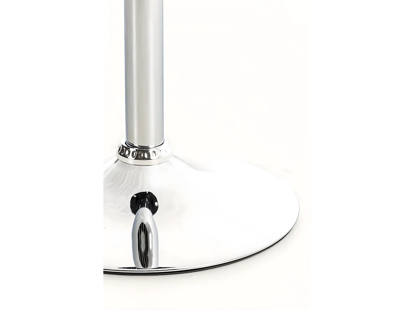 Chaise de bureau - Tissu & Métal chromé - Noir - Emil