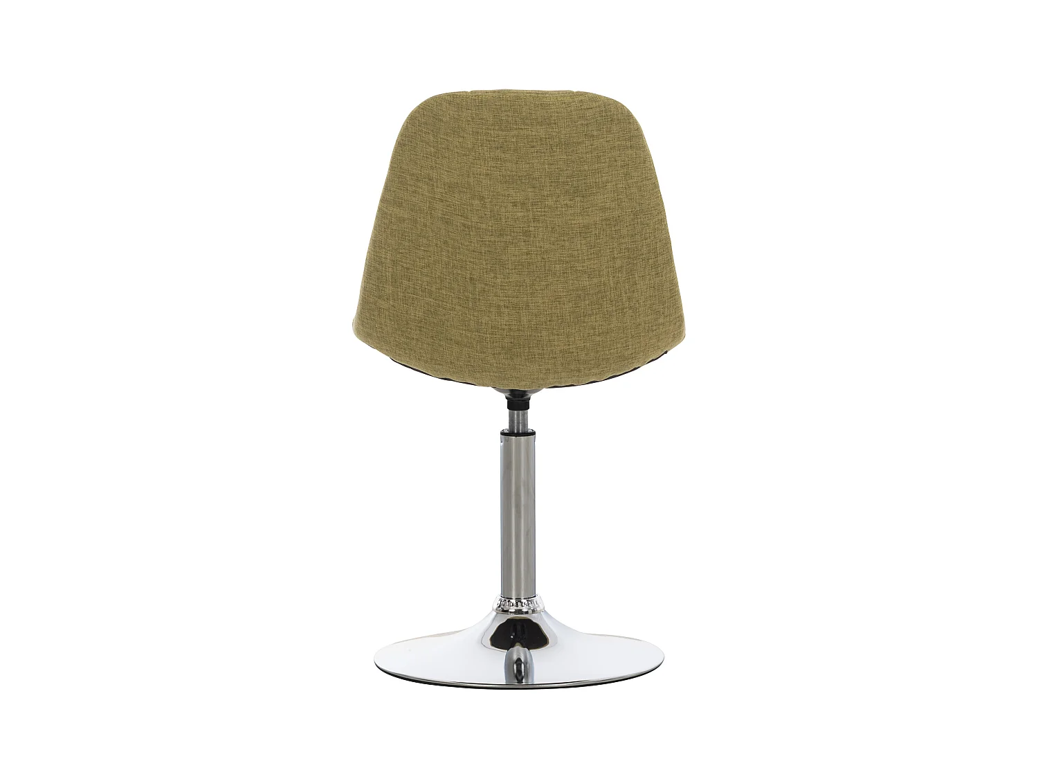 Chaise de bureau - Tissu & Métal chromé - Vert - Emil