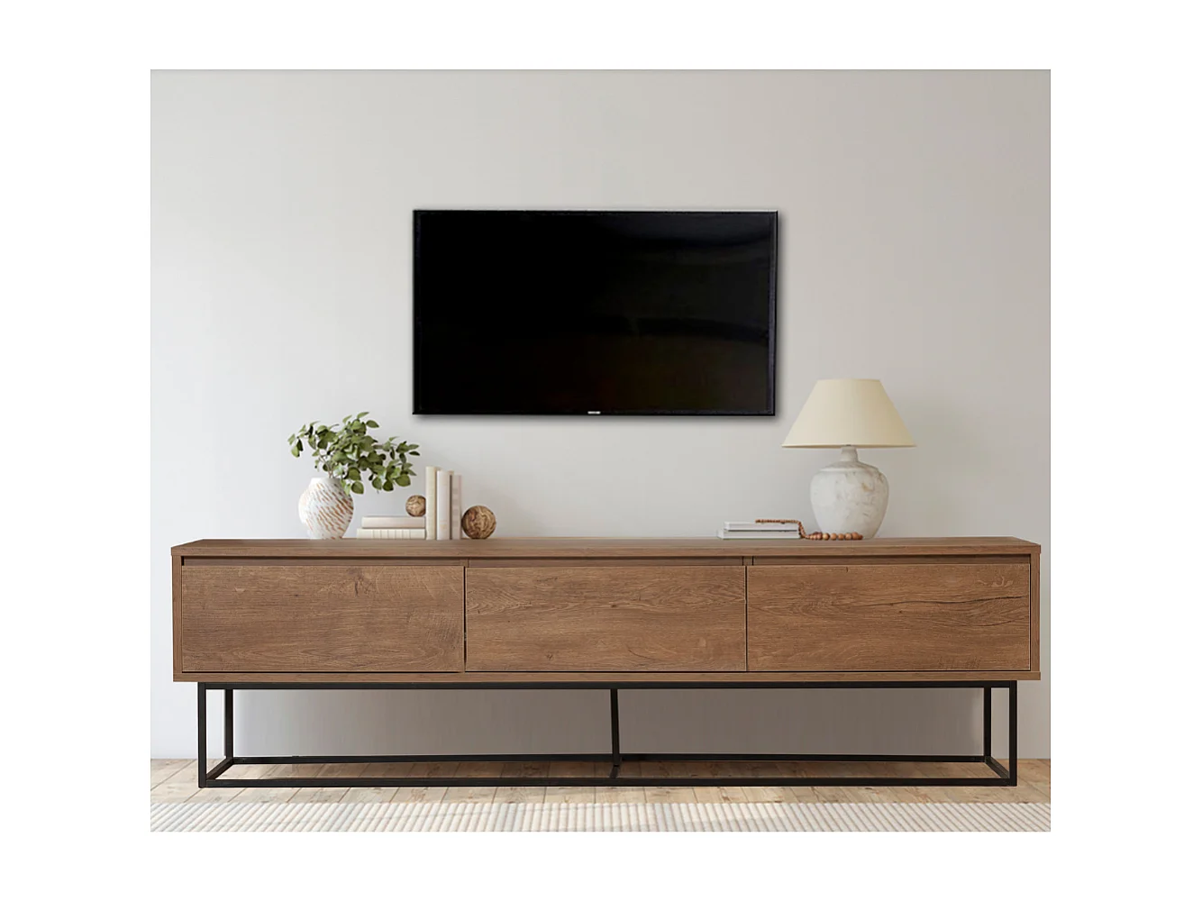 Mueble TV industrial con cajones HAYE