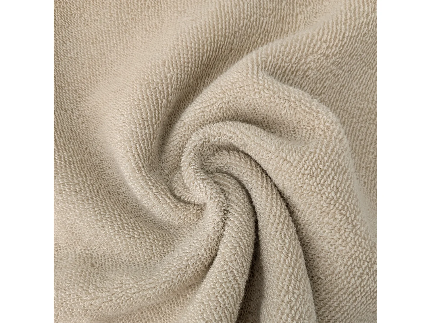 Lot de 2 gants de toilette absorbants coton 16x21cm FEUILLE beige