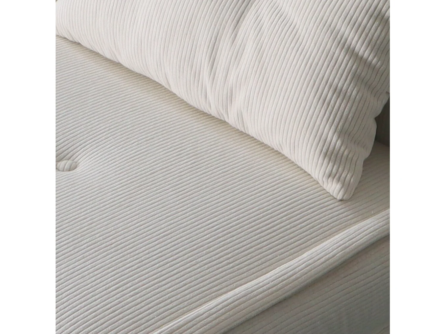 Omvormbare Fluwelen Ribbank Beige 2-Zits ENNIS