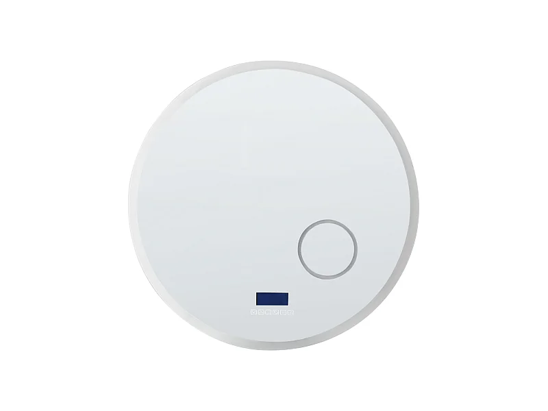 LED-Badezimmer-Spiegel FIXIN 80 cm 80 cm mit Bluetooth-Lautsprecher Silber