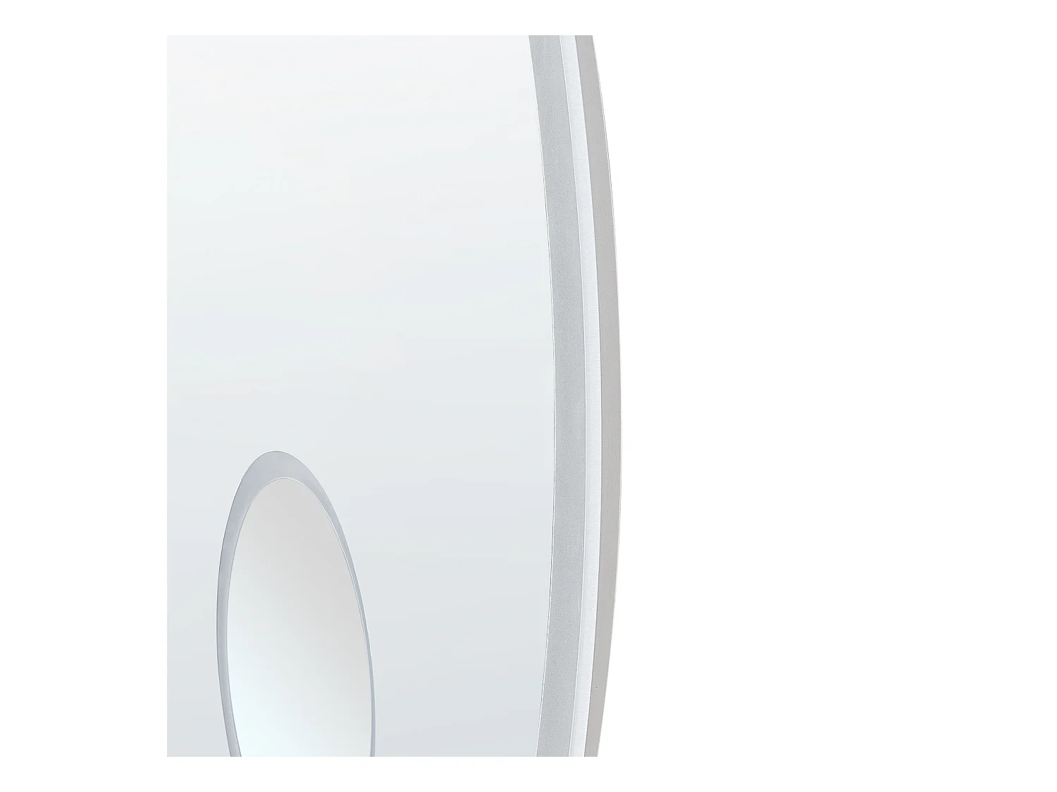 Espejo LED de baño FIXIN 80 cm 80 cm con altavoz Bluetooth integrado Plateado