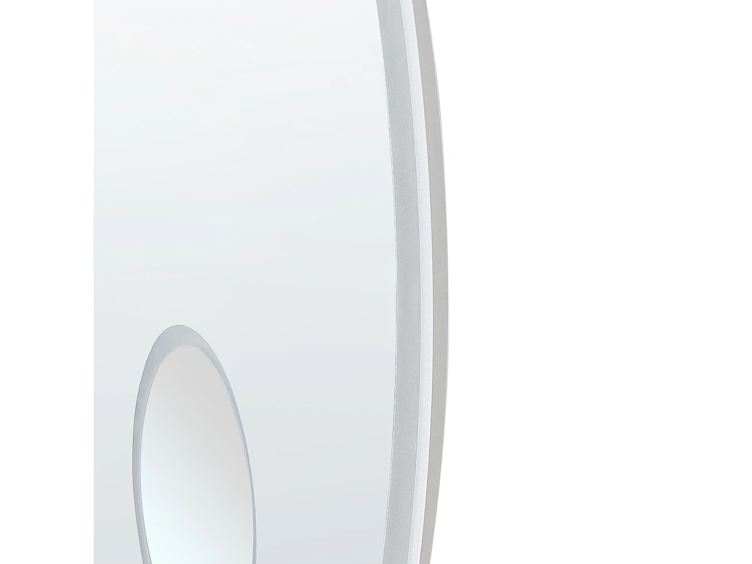 LED badkamerspiegel FIXIN 80 cm 80 cm Met ingebouwde Bluetooth speaker Zilver