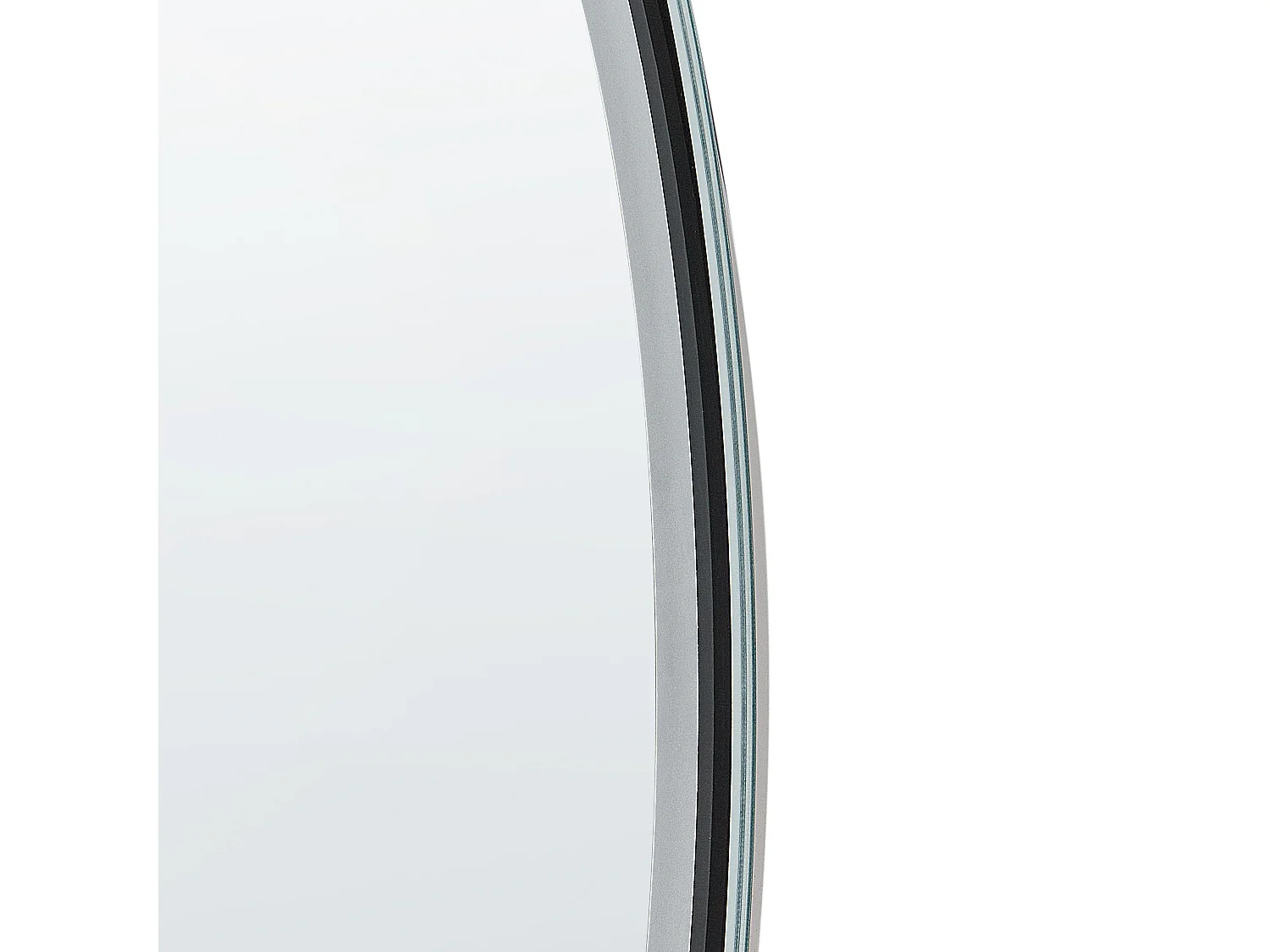 LED-Badezimmer-Spiegel BROGNON 60 cm 60 cm mit Bluetooth-Lautsprecher Silber