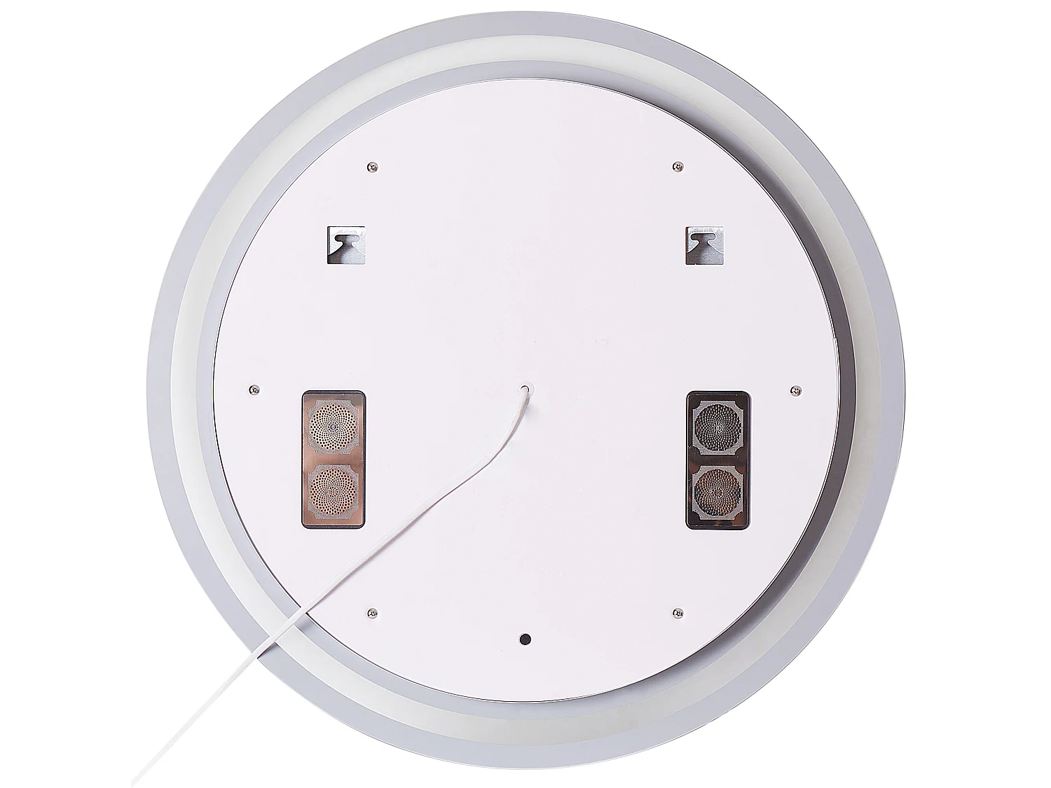 Espelho LED para casa de banho BROGNON 60 cm 60 cm Com altifalante Bluetooth integrado Prateado