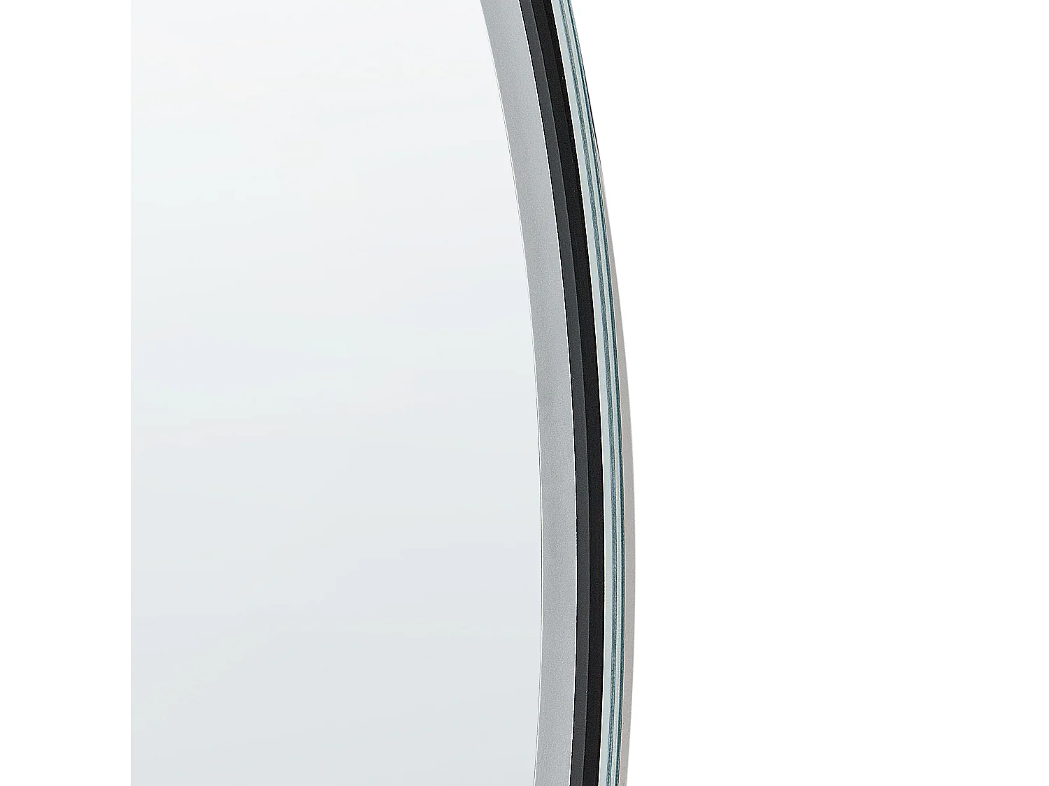 Espelho LED para casa de banho BROGNON 60 cm 60 cm Com altifalante Bluetooth integrado Prateado