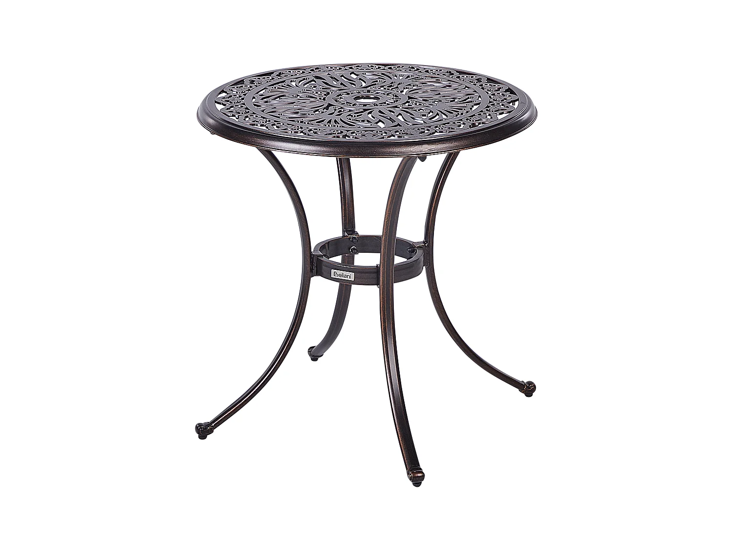 Table bistrot ANDALO 68 cm 68 cm Métal Marron
