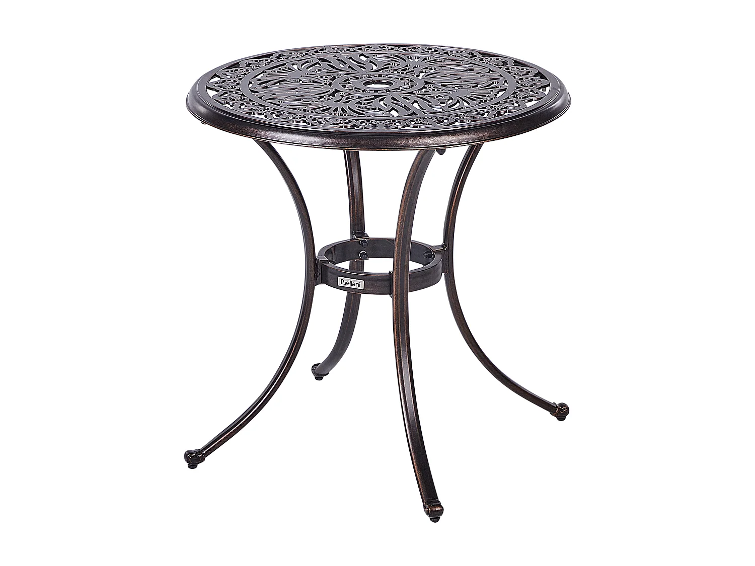 Table bistrot ANDALO 68 cm 68 cm Métal Marron