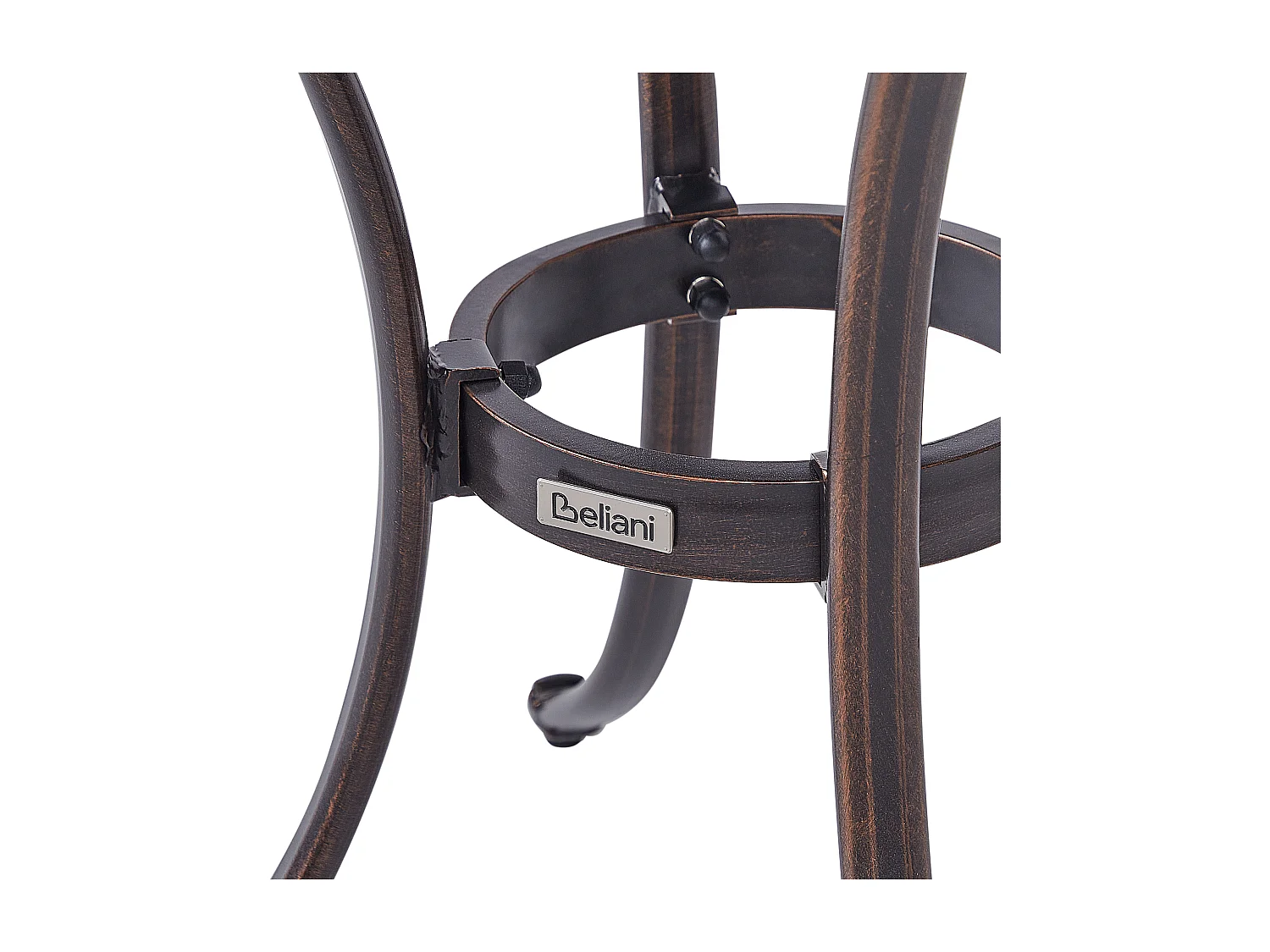 Stolik bistro ANDALO 68 cm 68 cm Metal Brązowy