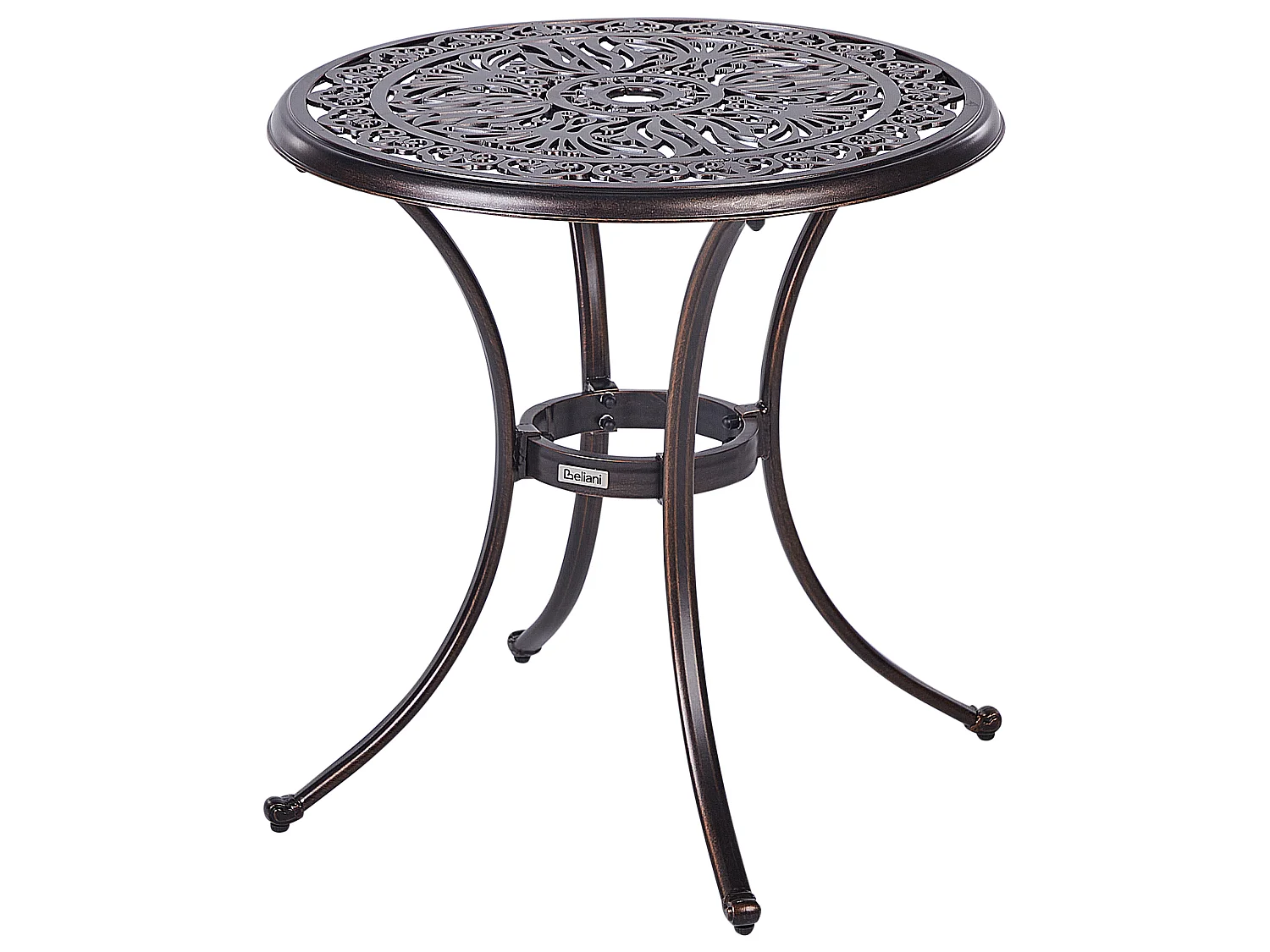 Tavolino Bistrot ANDALO 68 cm 68 cm Metallo Marrone