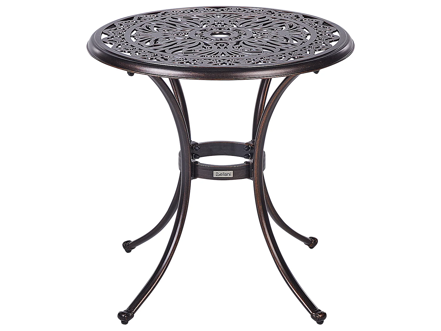 Tavolino Bistrot ANDALO 68 cm 68 cm Metallo Marrone