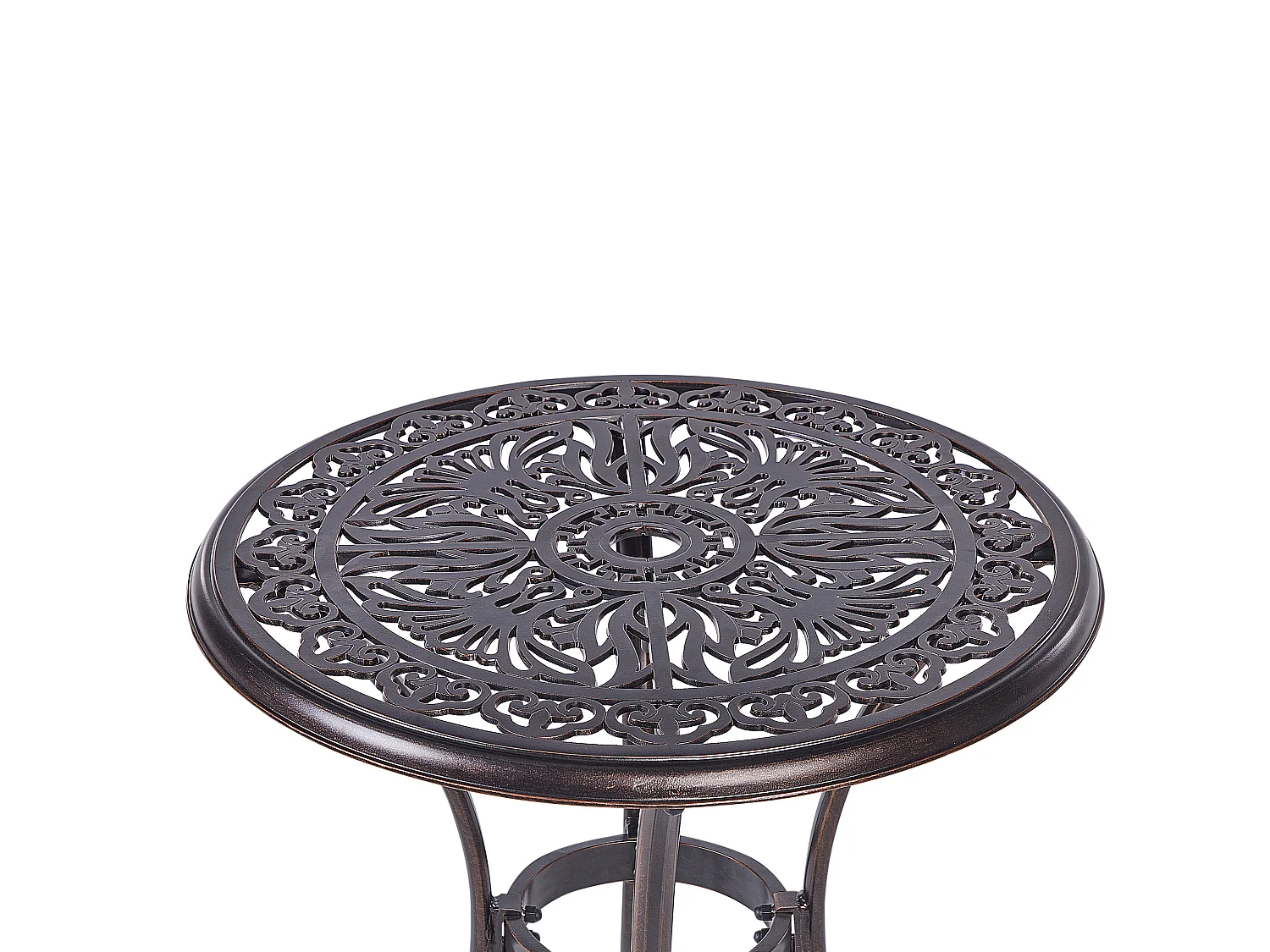 Tavolino Bistrot ANDALO 68 cm 68 cm Metallo Marrone