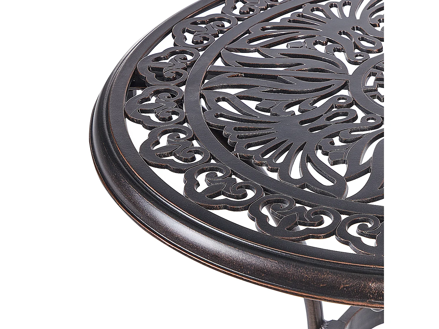 Tavolino Bistrot ANDALO 68 cm 68 cm Metallo Marrone